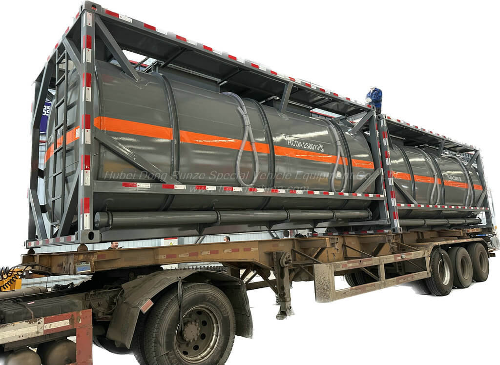 Hydrochloric Acid HCL PE LINED ISO Tank container (23)