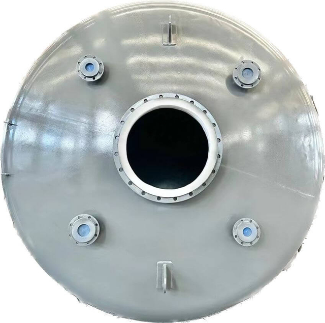 Vertical Steel Lined PE Hydrochloric Acid Storage Tank 10m3 