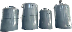 Vertical Steel Lined PE Hydrochloric Acid Storage Tank 10m3 