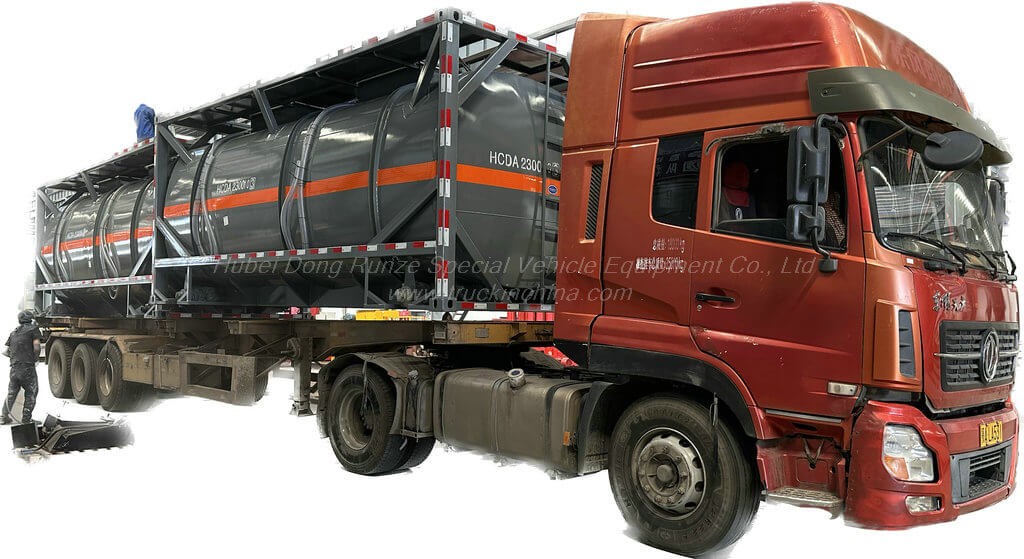 Hydrochloric Acid HCL PE LINED ISO Tank container (19)