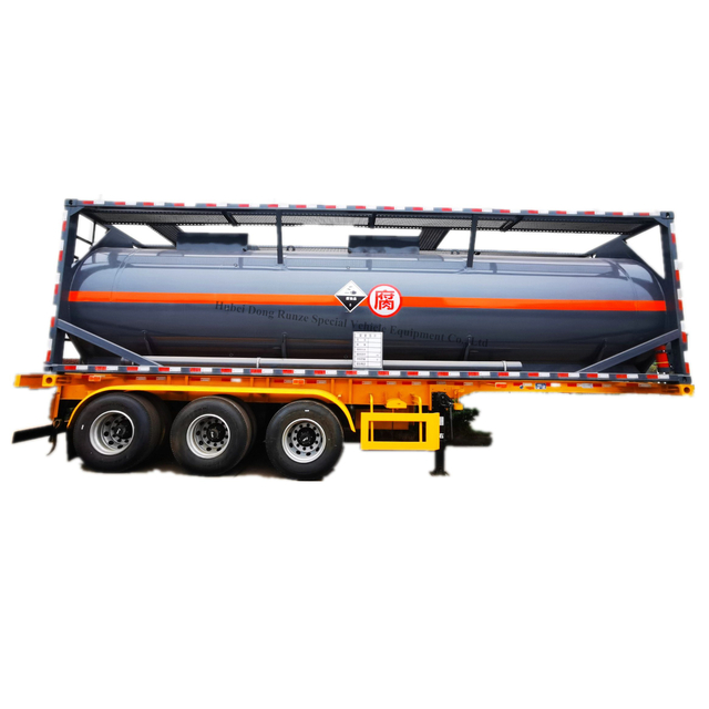 Carbon Steel Lined LDPE T7 Transportable Tank Container (Corrosive Acidic Liquid ISO Tank Containers) 28mt 30FT