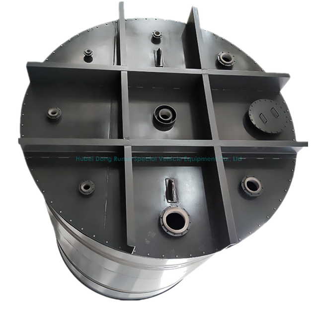 60m3 Steel Lined PE Plastic Acid Alkali Neutralization Tank Surge Vessel Stirring Chemical Reactor Tank