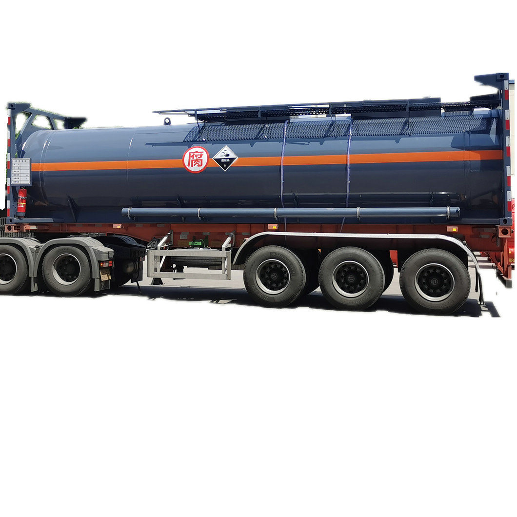 ISO 30FT Thionyl Chloride Hydrochloric HCl Acid Container Tank 21kl Steel Q235B Lined PE