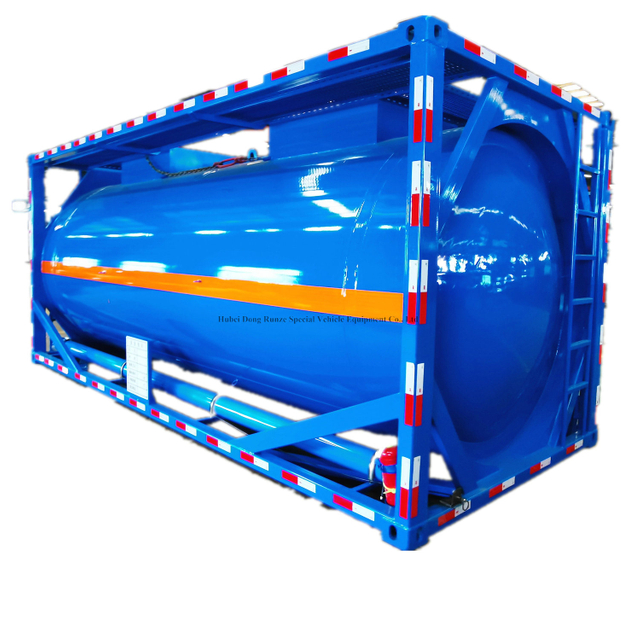 20 Feet PE Linging Acid Sodium Salt Liquid ISO Tank Container for Corrosive Sodium Drilling Fluid Petrochemicals