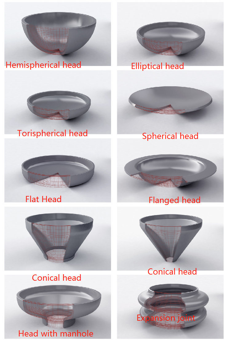 Custom Pressure Vessel Head (HEMISPHERICAL HEADS) Hha1600mm*160mm SA516 Gr70n