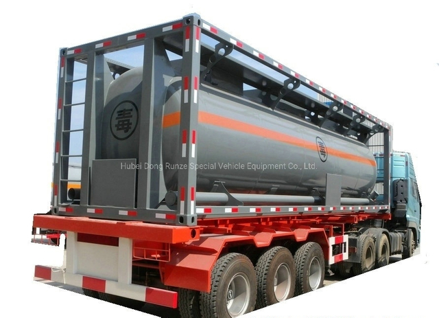 Class 3 Toxic Chemical Isotank (30FT Tank Container) for Trichlorosilane Sihcl3 Sicl4 Ticl4 Pcl3 25cbm-30cbm