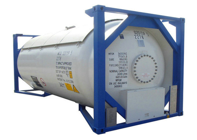 20FT ISO LPG Tank Container for Liquid Propane, Cooking Gas, Dem, Isobutane 24kl-40kl Custermizing Container Trailer Mounted