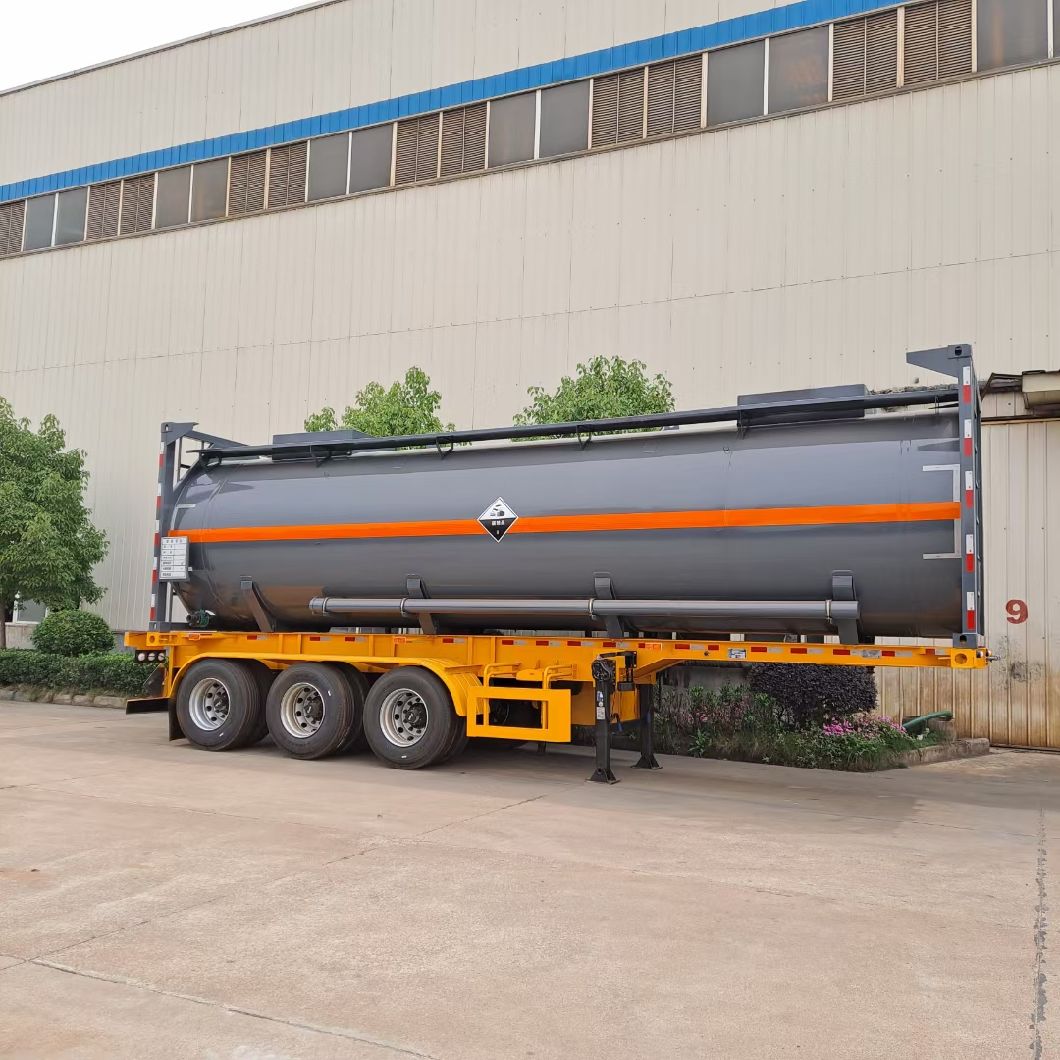 20feet Hydrochloric Acid Container Tank Steel Lining Plastic PE 16mm 21kl ISO Tank