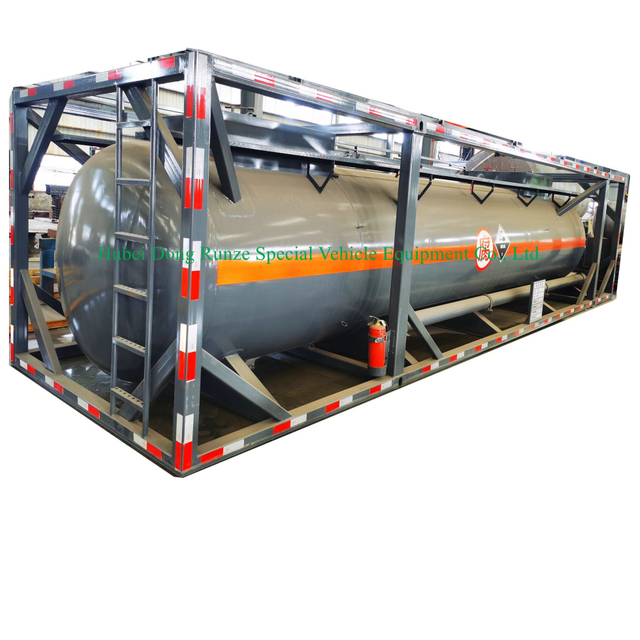 Customized 30 Feet LLDPE Lined Tank Container for Inorganic Acid (Phosphoric Acid, Hydrochloric Acid, Sulphuric Acid)