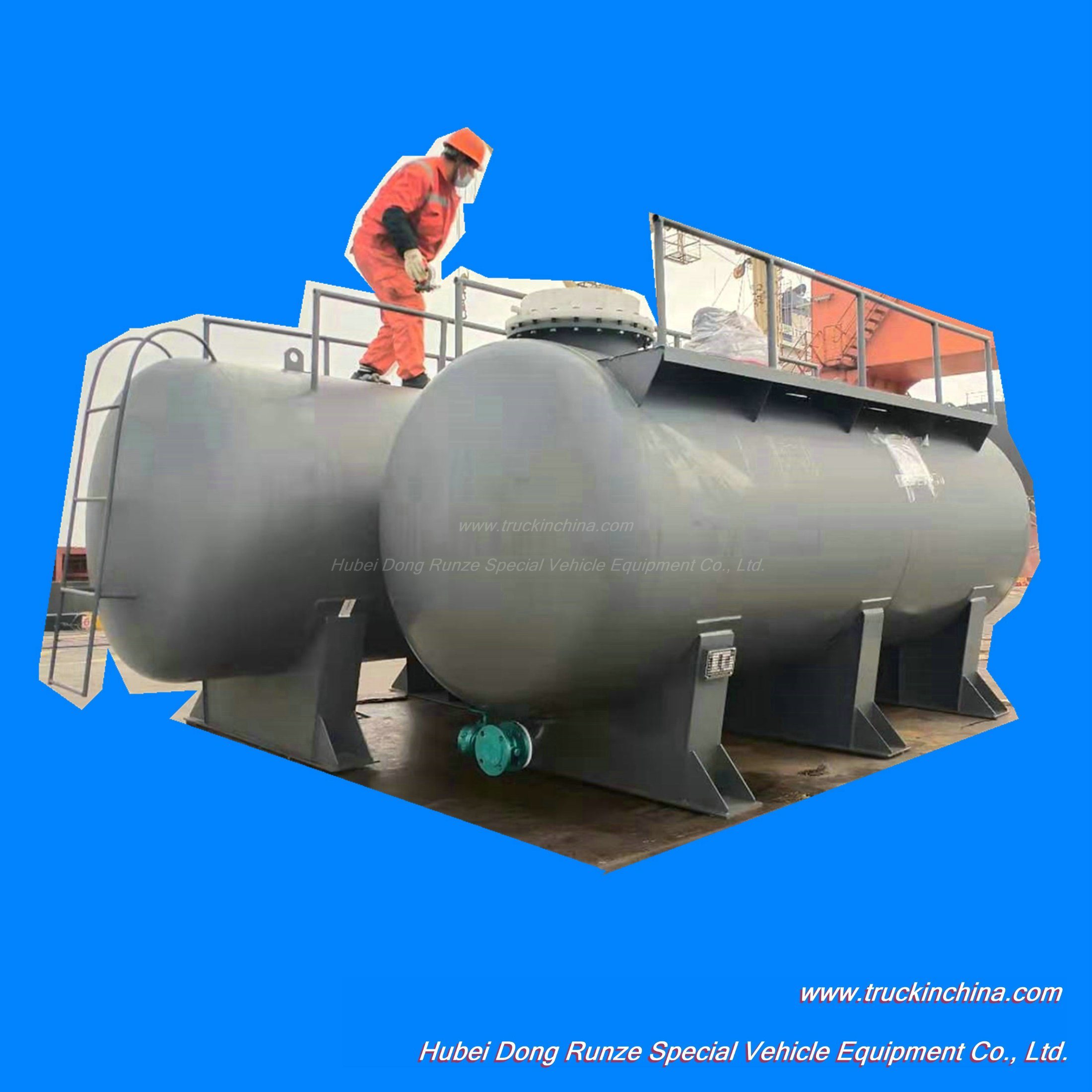 Customized 6000L Hydrochloric Acid Storage Tank LLDPE Lined for Vietnam (Steel-lined Plastic PE Tank 6m3 Transportable Tanks)