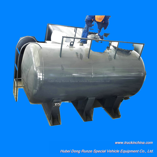 Customized 10000L Hydrochloric Acid Storage Tank LLDPE Lined for Vietnam (Steel-lined Plastic PE 10m3 Transportable Tanks)