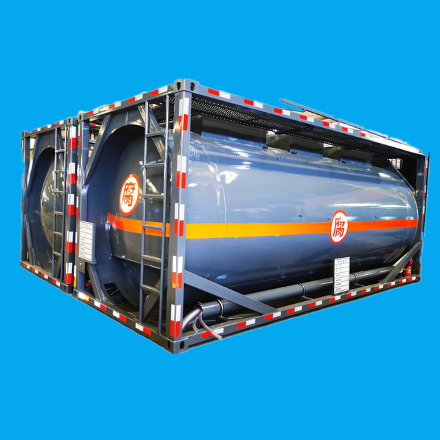 20FT SS30408 Stainless Steel Tank Container for Waste Oil and Water, Liquid Sludge, Drilling Waste Liquid 