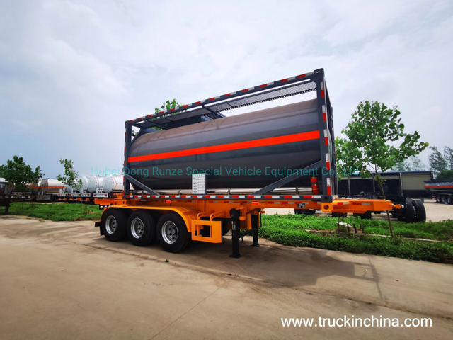 20FT Stainless Steel Cylindrical ISO Tank Container 