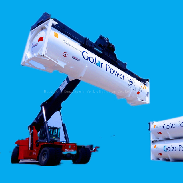 40FT T75 Cryogenic Tank for Transporting Oxygen, Nitrogen, Argon, CO2, LNG by Marine Railway Road