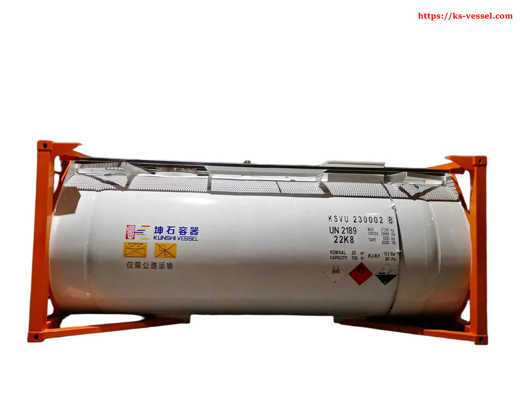 20FT 22K8 ISO Tank Container for Electronical Grade DCS,STC ADR UN 2189 Electronic Grade Dichlorosilane Cl2H2Si T20 T21 T22 Chemical UN Portable Tanks
