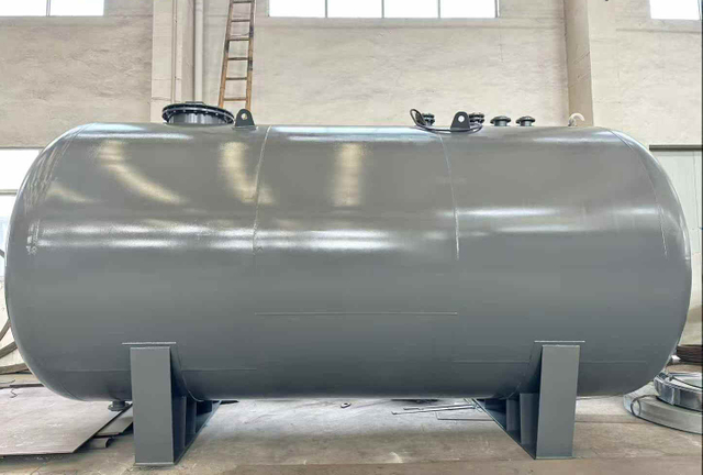 25m³ Horizontal PE Lining Tank Storage 98% Concentrated Sulfuric Acid , Hydrochloric Acid