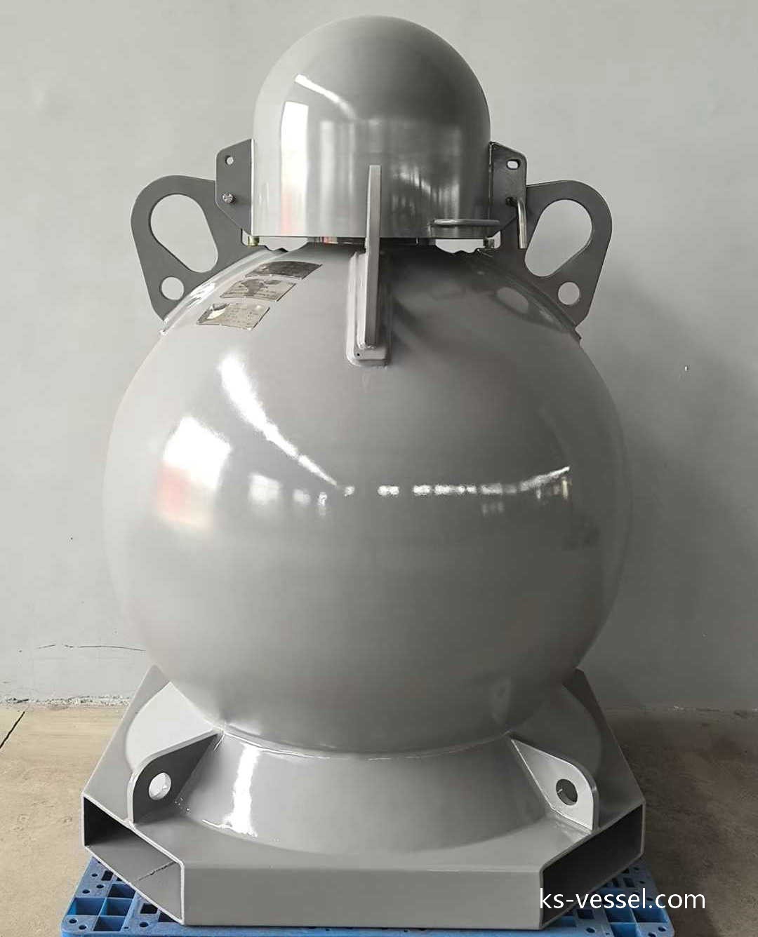BF3 gas cylinder, volume 615L, working pressure 20MPa, TPED, DOT Spherical Tank (1)
