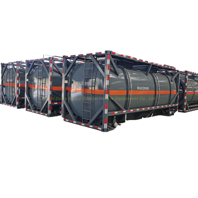 T14 20FT ISO Tank Containers for Sulfuric Acid 94% Hydrochloric Acid 38% Transport 22kl