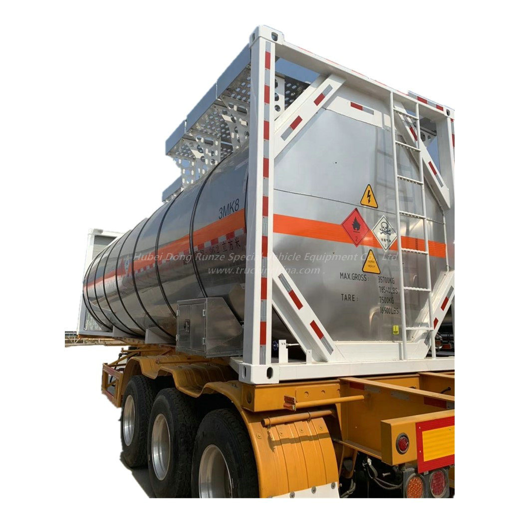 20FT /40foot Ethylene Oxide Un1040 ISO Tank Container (T50 UN Portable Tank with Stainless Plate PUF Insulated)