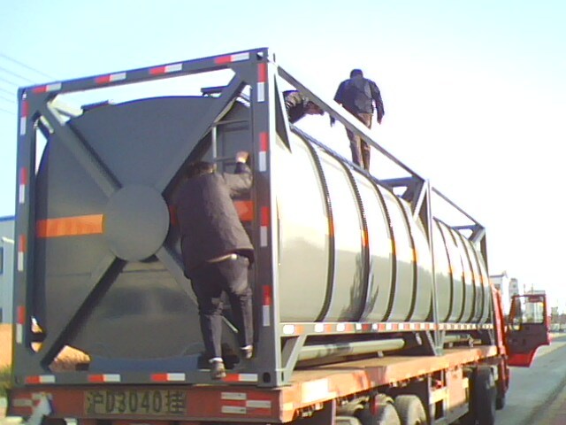 PE Lining Acid Chemical Liquid ISO Tank Container 