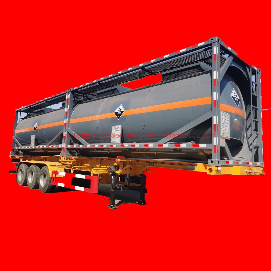  21kl IMO1 20feet ISO Tank Container for Corrosive Sulfuric Acid Cautic Soda Tranport