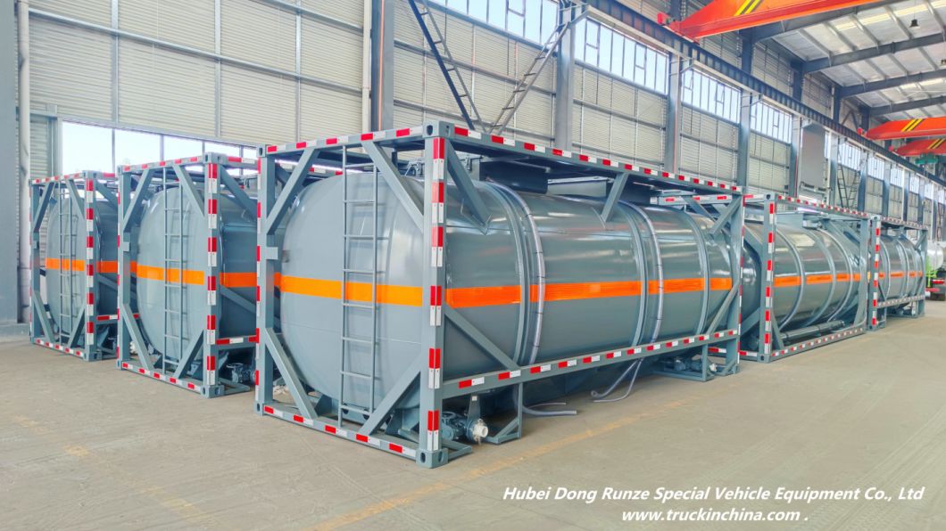 20FT Hydrochloric Acid ISOTank Container 21cbm (21000 Liters Steel Lined LLDPE) for Vietnam 