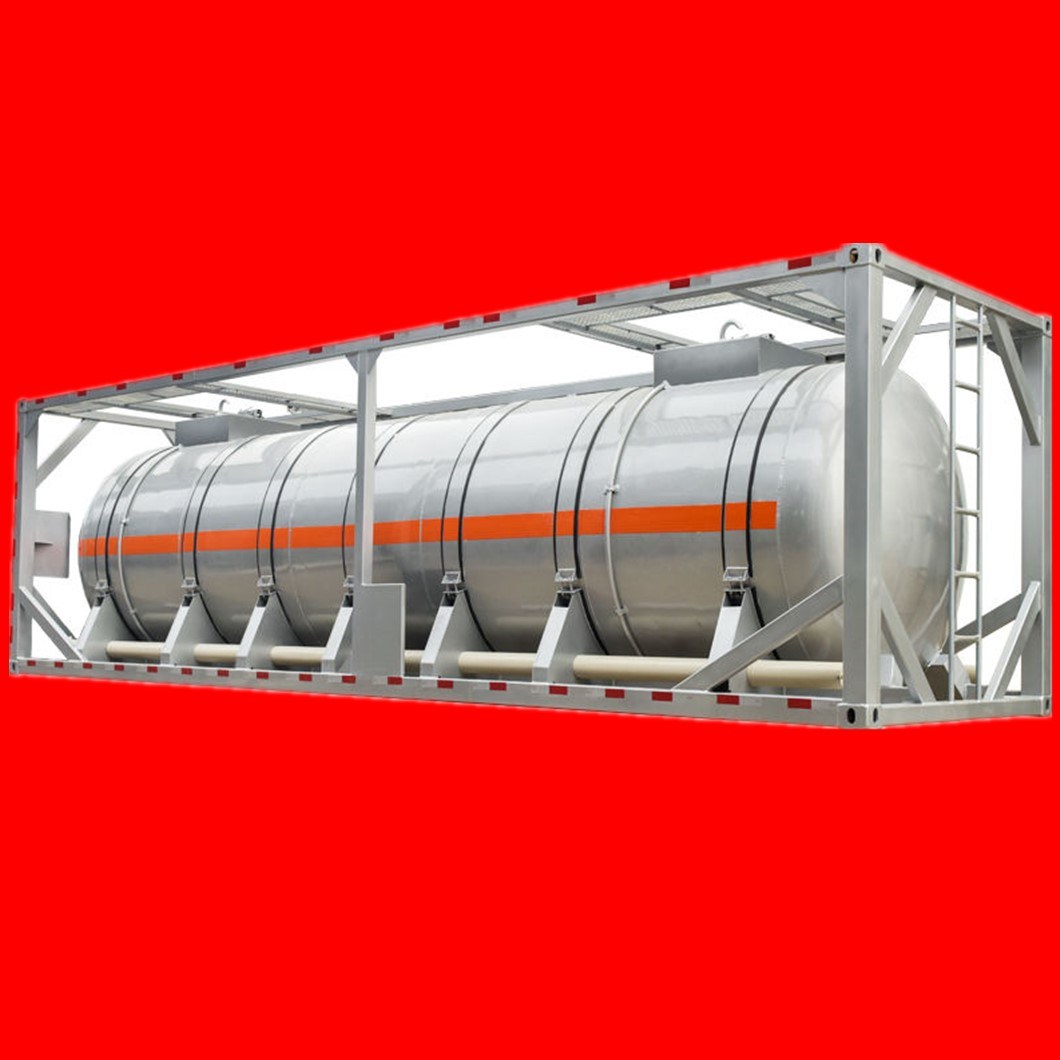 Customzing 40feet 30feet Aluminum Alloy Pure Aluminium ISO Portable Tank Container for Corrosive Concentrated Nitric Acid 28kl