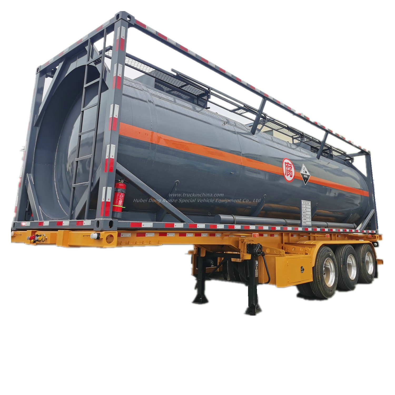 Customize 30FT/40FT Imo ISO Tank Container Lined PE for Petrochemicals Sulfuric Acid,Hydrochloric Acid