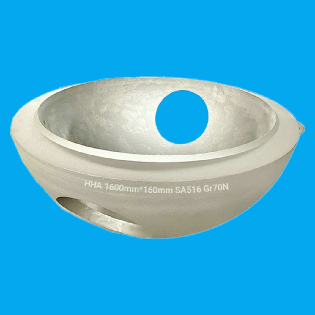 Custom Pressure Vessel Head (HEMISPHERICAL HEADS) Hha1600mm*160mm SA516 Gr70n