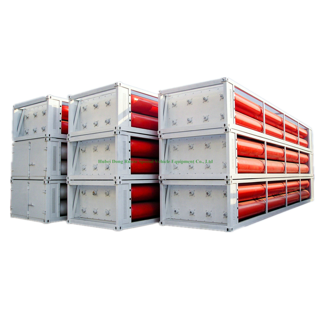 DOT ISO Certificated Skid Hydrogen Gas Cylinder Tubes Container