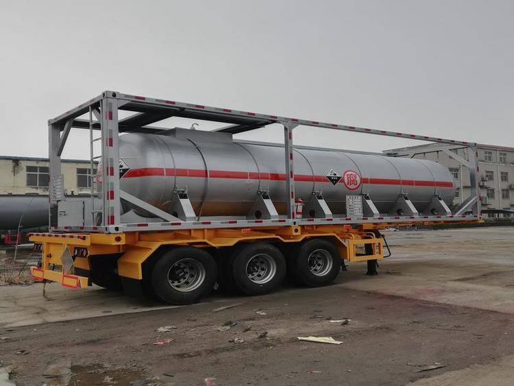 30FT Hno3 Container Tanks for Transport Nitric Acid 98% Concentration (Purity Aluminum 12mm Tank UN 2031)