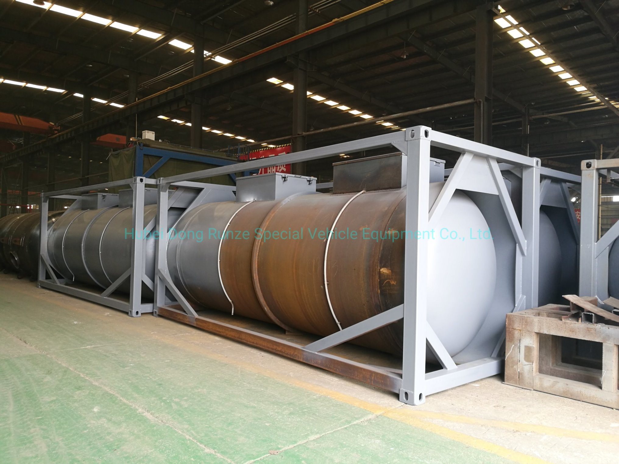 Steel Lined LLDPE 20FT ISO Container Tanks for Concentrated Sulfuric Acid BV ASME CCS Aproved for Ship Train Transport