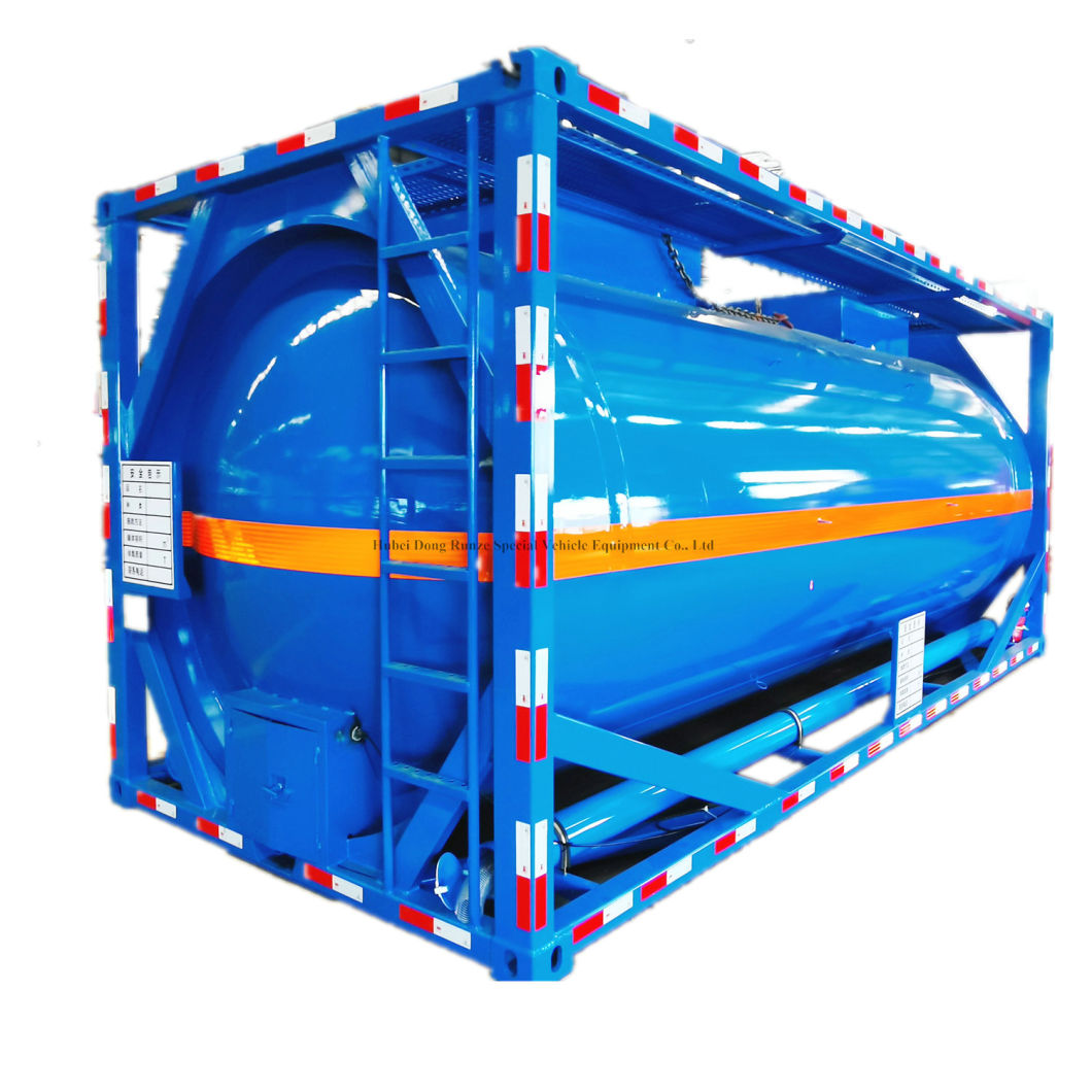 40FT Sulfur ISO Tank Container (Insulated Cladding Stainless Steel 316L Tank for Liquid Molten Sulfur Transport Storage)
