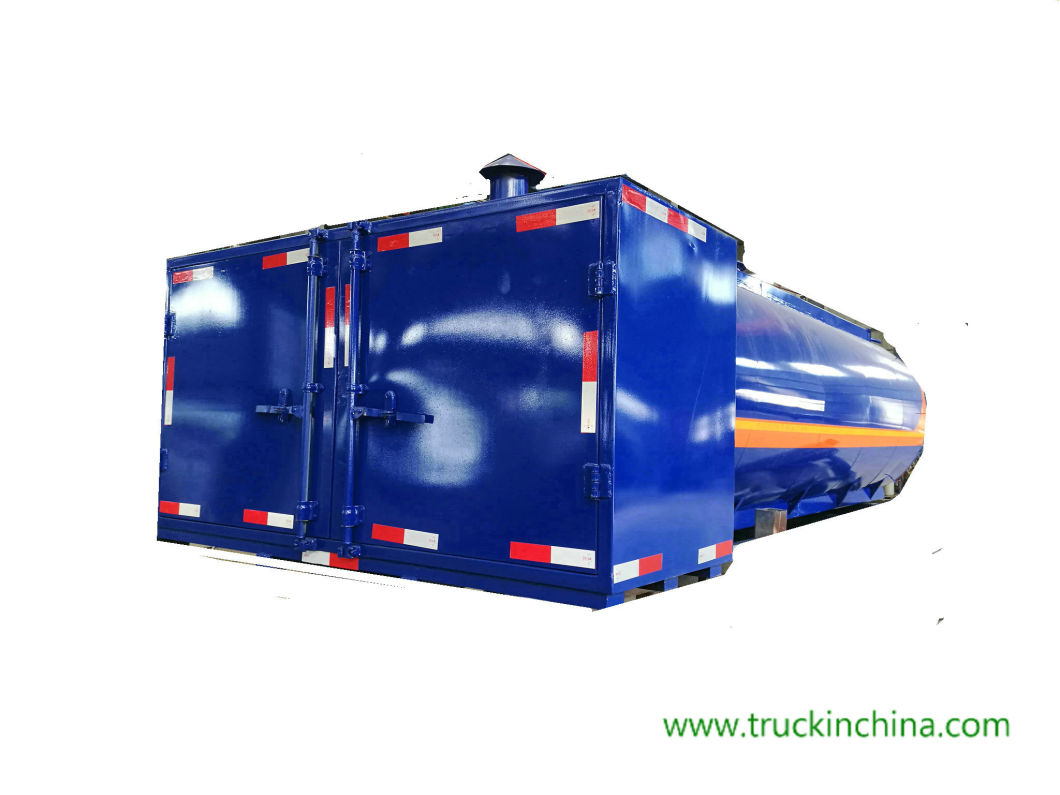 Customizing Bitumen Storage Tank with 2 Burners for Hot Liquid Asphalt