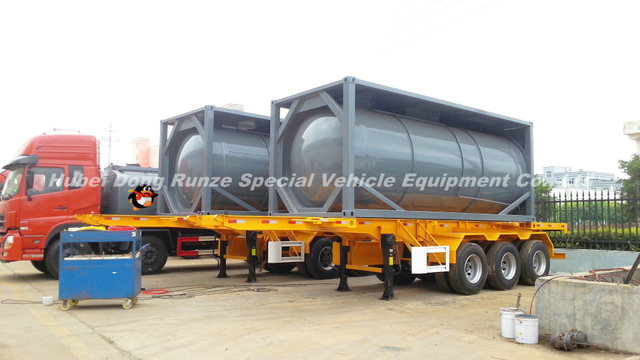 20FT Tank Container for Hydrogen Peroxide (H2O2 max 30%) Phosphoric Acid (H3PO4 10%-85%) Road Transportation 21cbm