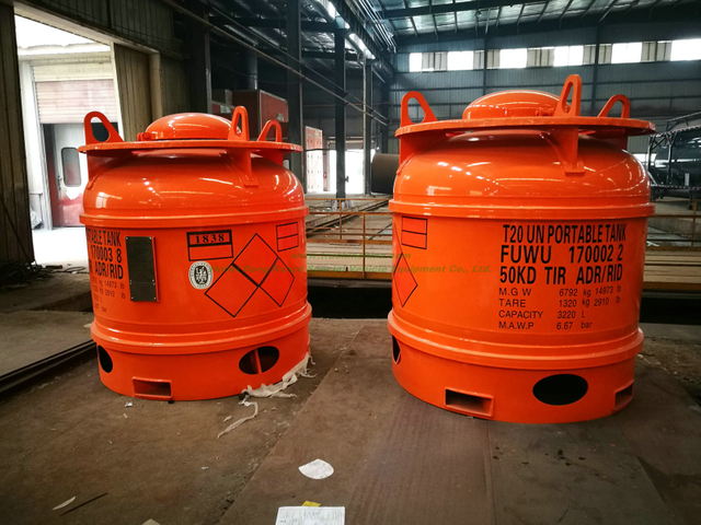 T20 Cl4ti Portable Tank Container for Liquid Silicon Tetrachloride (UN1838 Medium Bulk Containers)