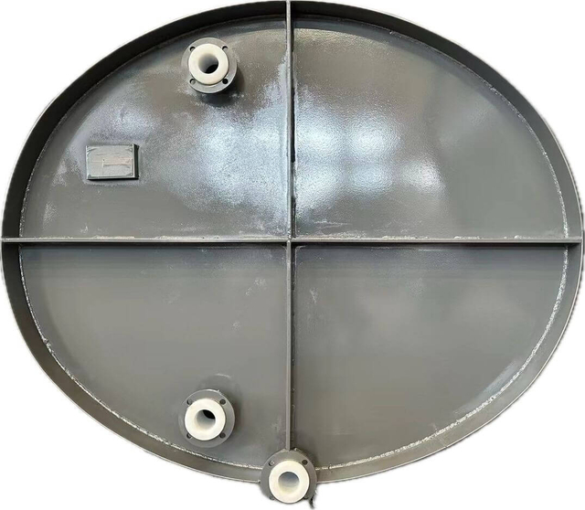 6.5m³ Horizontal Elliptic Hydrofluoric Acid Tank (Steel Lined PE)