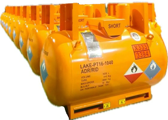 6N Pure Stainless Steel T21 Ks1630 Un3394 3399 C-430 Saddle Type Portable Tank Metal Alky Cylinder 