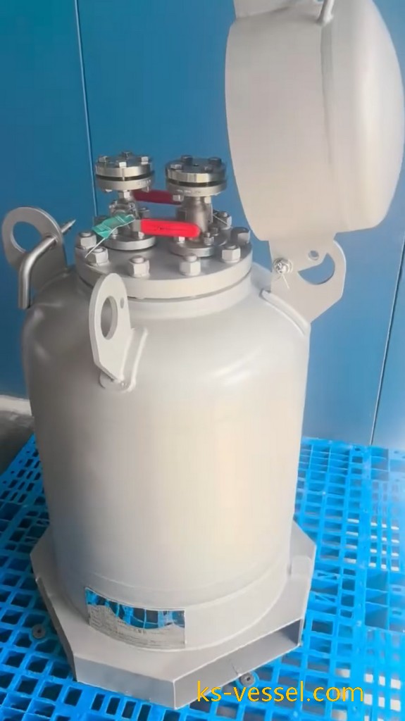 110L TEAL Triethylaluminum UN3399 3394 SS304 Stainless Steel Tank Cylinder (3)