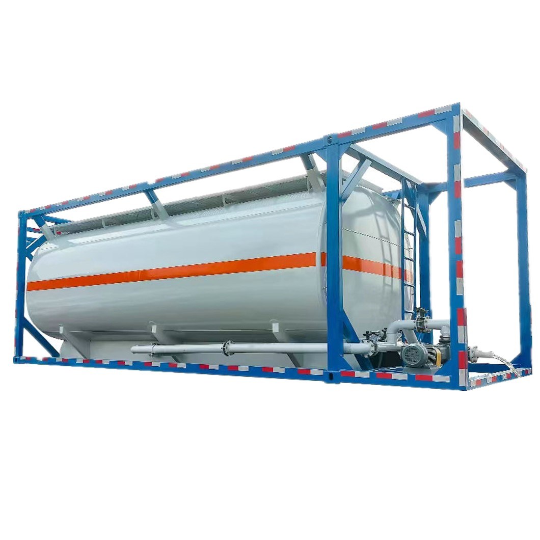 Customized Lined PTFE PE 30FT Hydrochloric Acid Tank Container with Chemical Acid Pump
