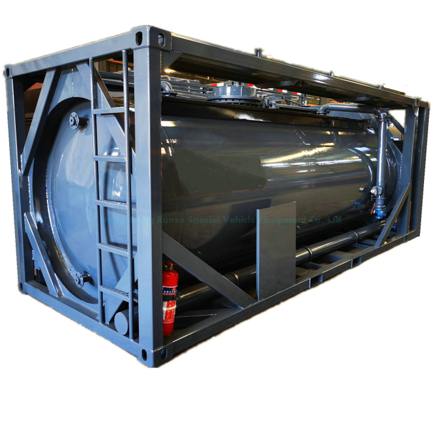 20feet Lined PE Hydrochloric Acid HCl Sulphuric Acid Container Tank with Acid Pump Q235B+PE