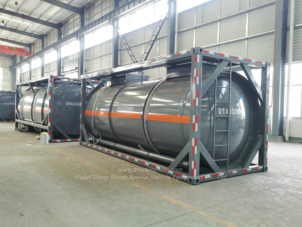  20FT ISO Tank Container for Hydrochloric Acid Un1789 HCl, Hydrofluoric Acid Un1790 HF