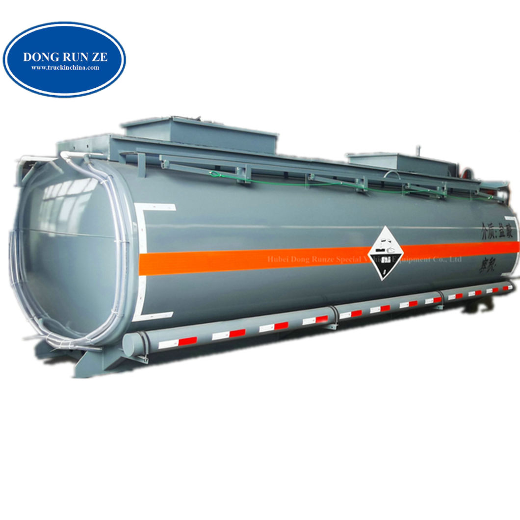 Steel Lined PE Acid Corrosive Liquid Transport Tank Body 11000liter (Hydrochloric Acid Tanker)