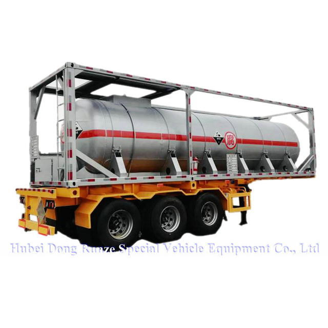 30FT Hno3 Container Tanks for Transport Nitric Acid 98% Concentration (Purity Aluminum 12mm Tank UN 2031)