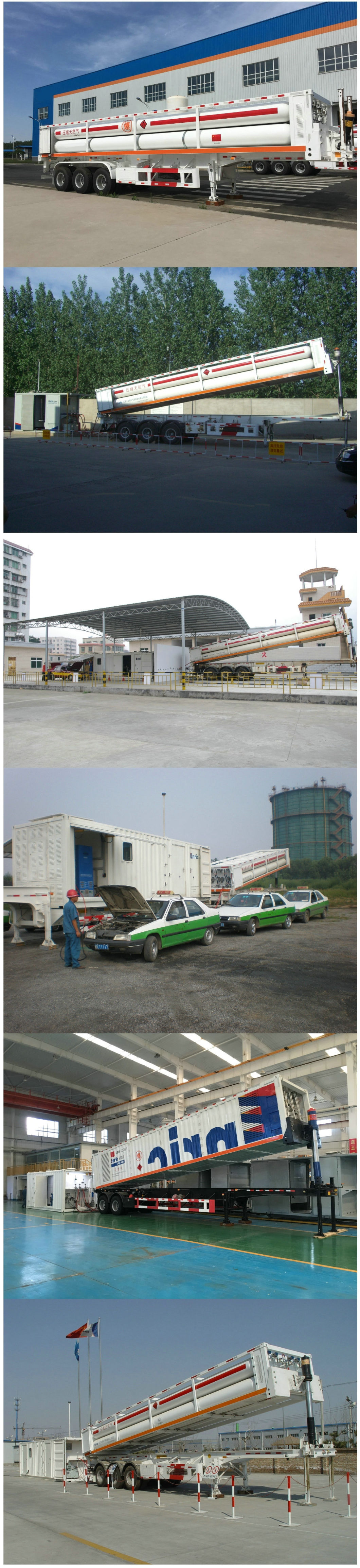 40FT CNG Tube Skid Tube Bundle Container Trailer (Hydrogen Storage Cascade, Compressed Natural Gas Jumbo Tube Trailer, Gaseous Hydrogen Tube Trailers)