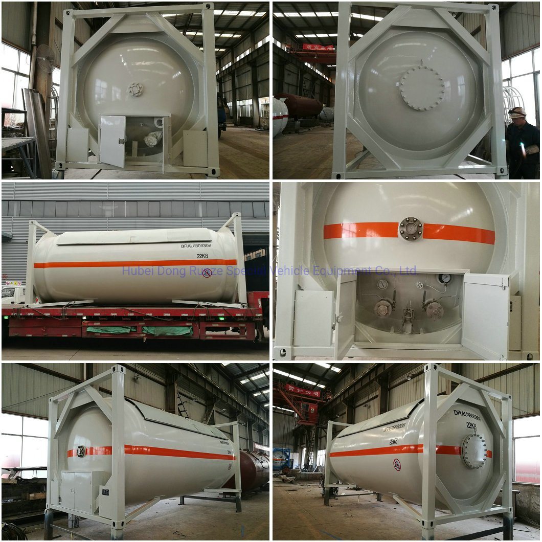 20FT Pressure Tank Container for Liquid Ammonia Un1005 Liquid Nh3 (IsoTank Ammonia, anhydrous) Road Transport