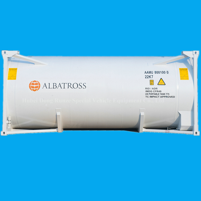 20FT ISO Refrigerated Liquid Tank for Cryogenic Liquefied Natural Gas (LNG) , Liquid Nitrogen (Ln2) , Liquefied Ethylene (LC2H4) and Liquefied Ethane (LC2H6)