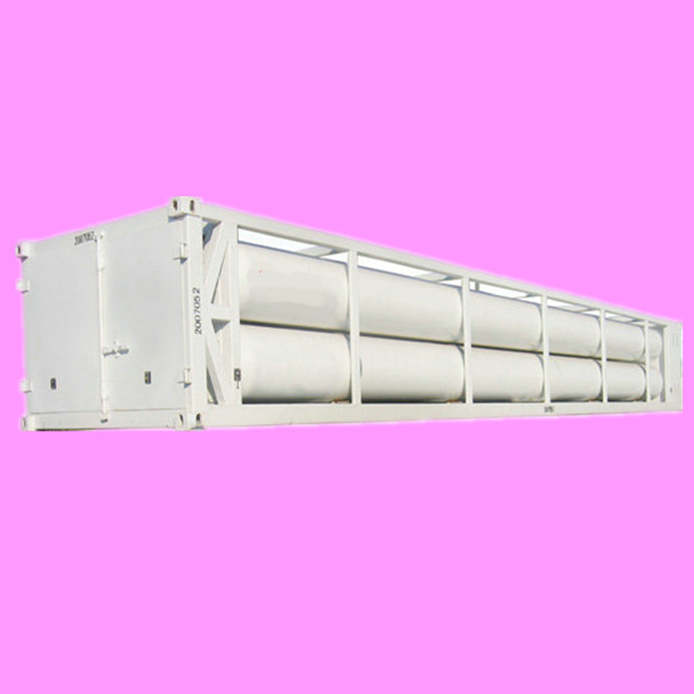 20feet / 40FT Electric Gas Megc Container Cylinder (Portable DOT ISO Industrial Gas Cylinder BF3/UN1008, N2O/UN1070, NF3/UN2451, He, SiH4, SiH6 Tank Container)