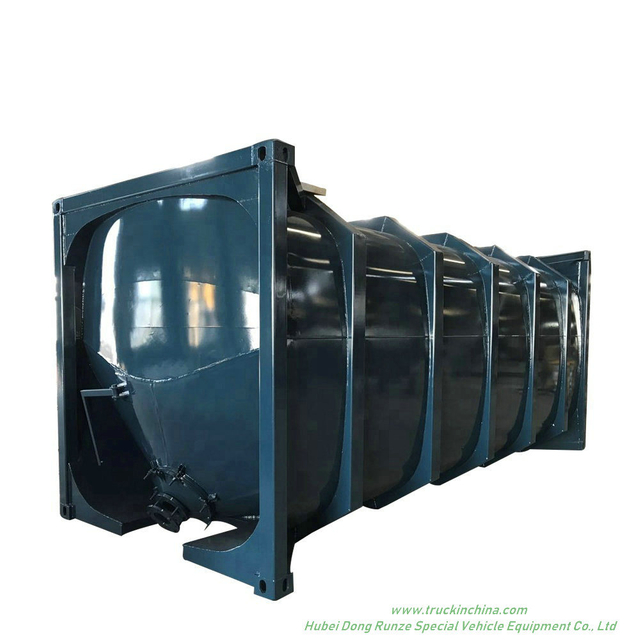 20 Feet Bulk 29.5cbm ISO Tank Container for Plaster Powder /Cement /Flyash