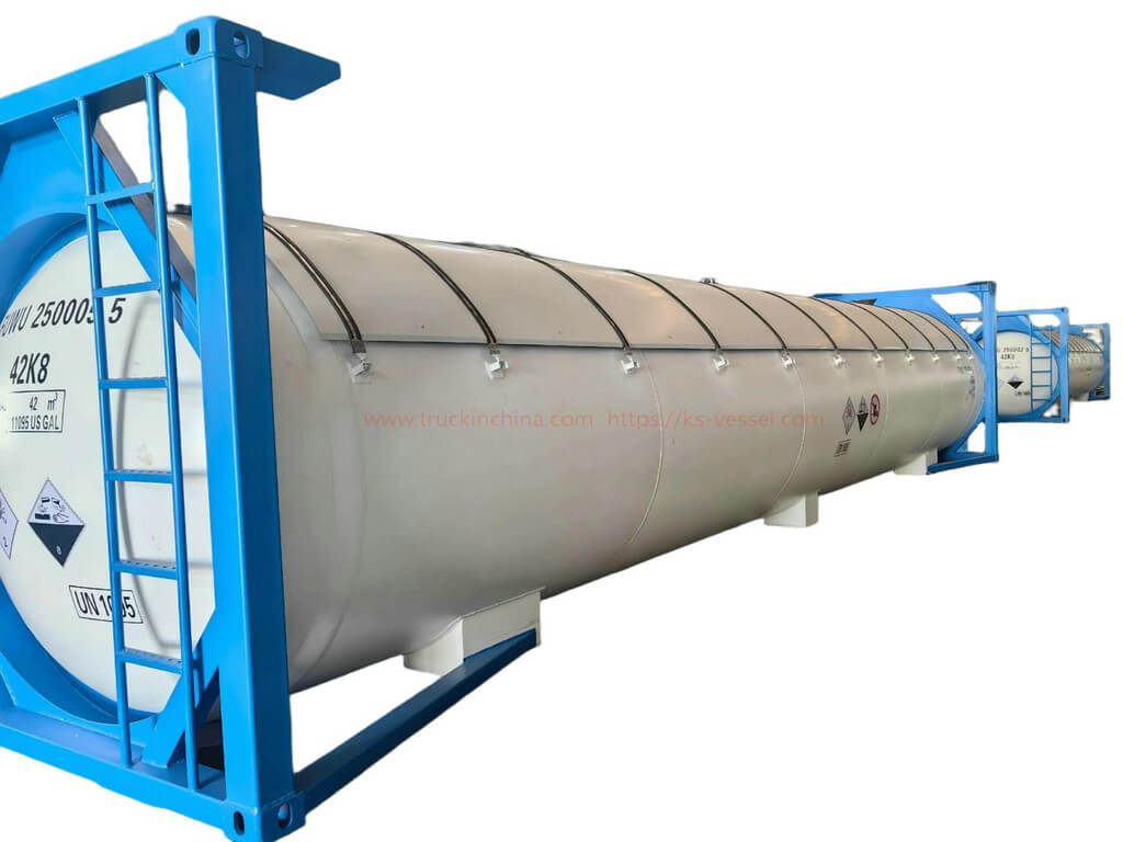 40FT T50 ISO Tank Container for Anhydrous Liquid Ammonia UN1005 Liquid Nh3 Transport